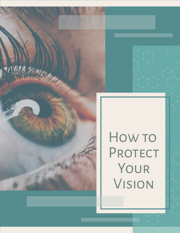 小册子模板：如何保护您的视力小册子（由 InfoART 的标记创建）