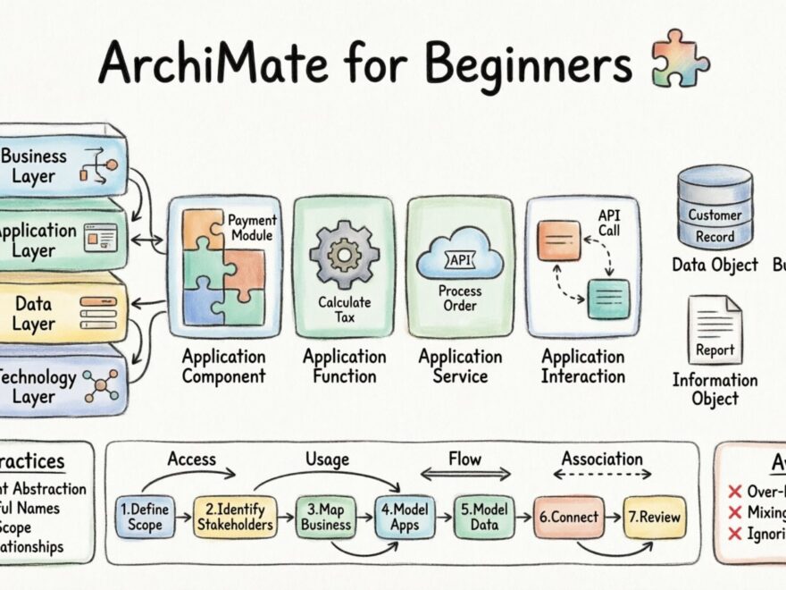 初学者的ArchiMate：如何在不混淆的情况下建模应用和数据