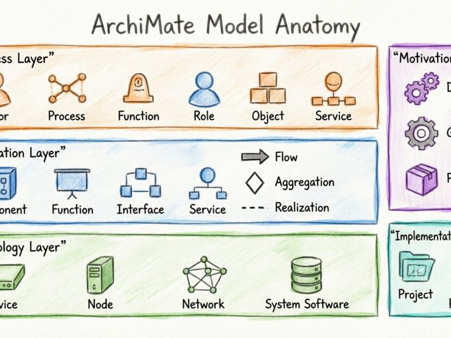 ArchiMate模型的构成：您今天就可以使用的组件分解