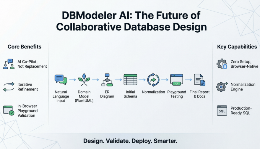 从构思到生产就绪的数据库模式：一名开发者的DBModeler AI真实体验评测