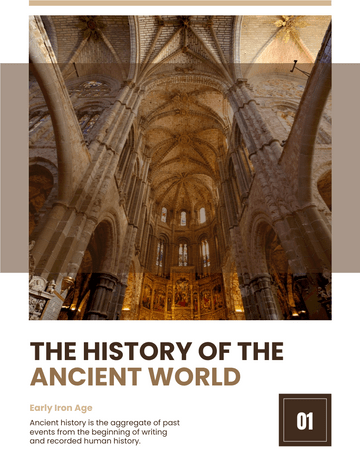 Booklet-Vorlage: The History Of Ancient World Booklet (Erstellt von InfoARTs Marker)