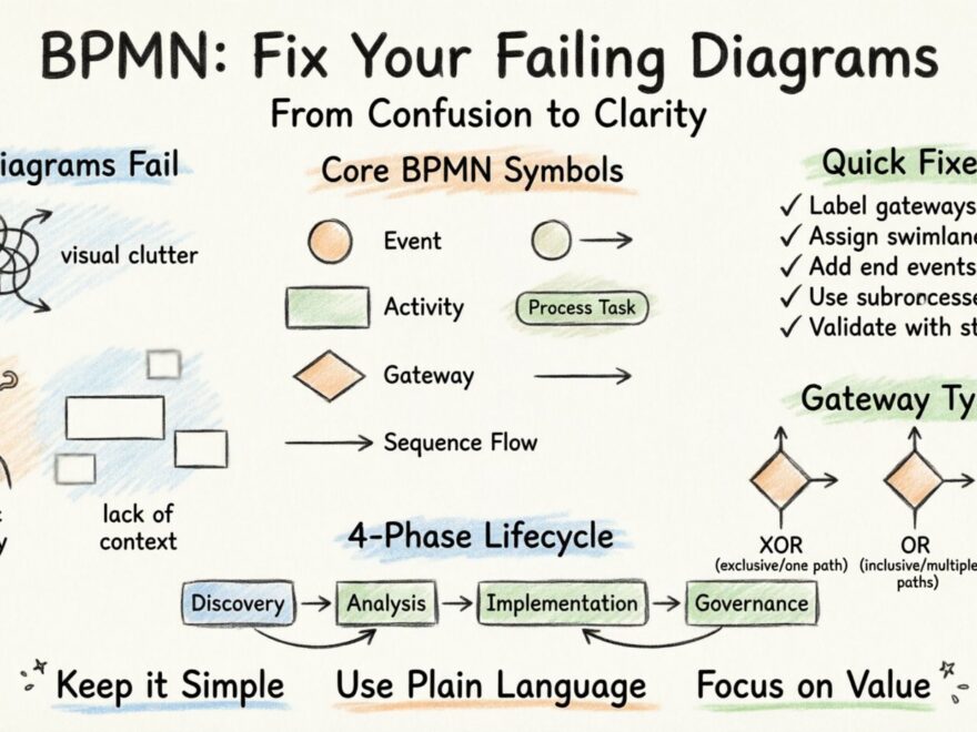 Business Process Model and Notation: Warum Ihre aktuellen Diagramme scheitern und wie Sie sie beheben können