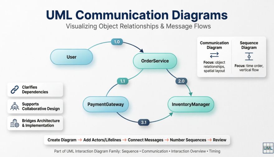 UML-Kommunikationsdiagramme meistern: Eine praktische, hands-on-Überprüfung und Schritt-für-Schritt-Anleitung