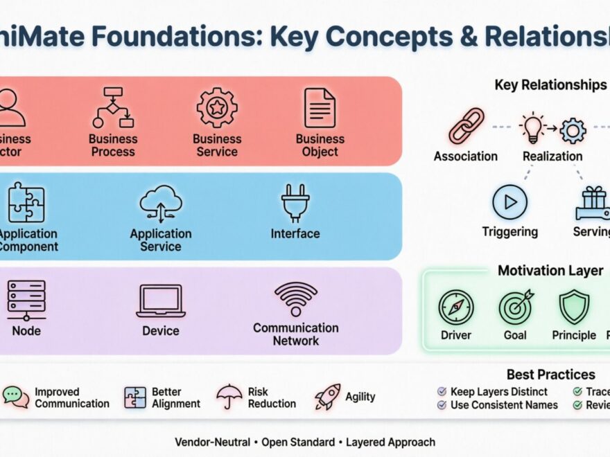 Fundamentos de ArchiMate: Una explicación sencilla de los conceptos y relaciones clave