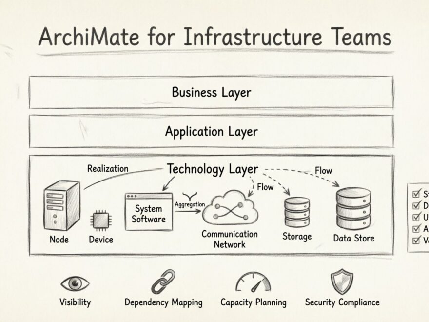 ArchiMate para equipos de infraestructura: una guía práctica para modelar capas tecnológicas