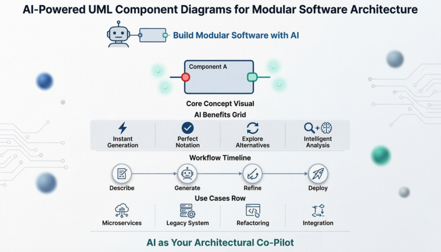 Revisión Práctica de los Diagramas de Componentes UML en Visual Paradigm