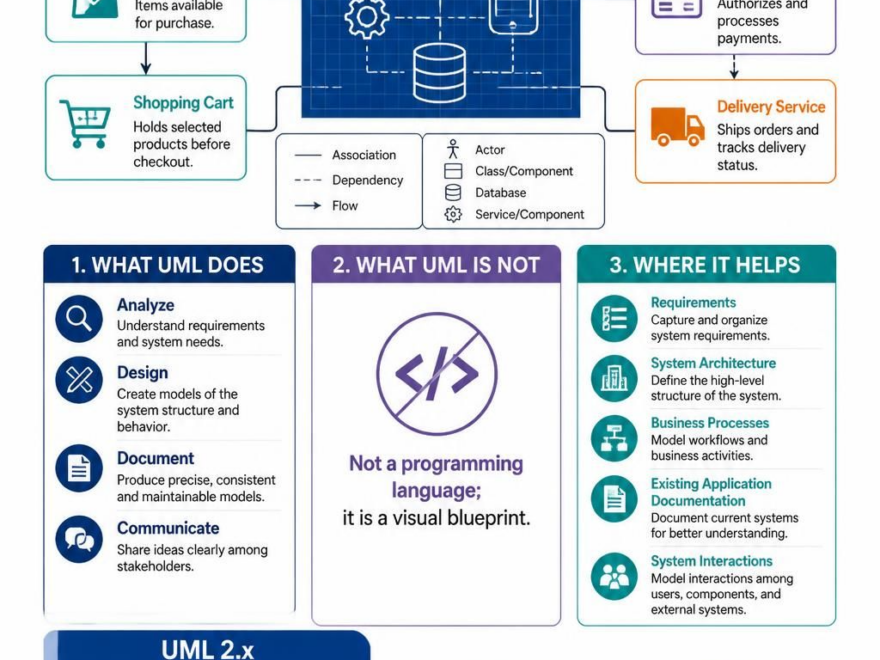Lenguaje de Modelado Unificado (UML): Una guía completa de diagramas, conceptos y paradigma visual