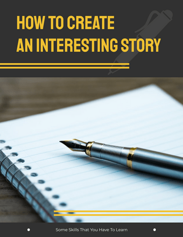 Booklet template: Story Creation Booklet (Created by InfoART's marker)