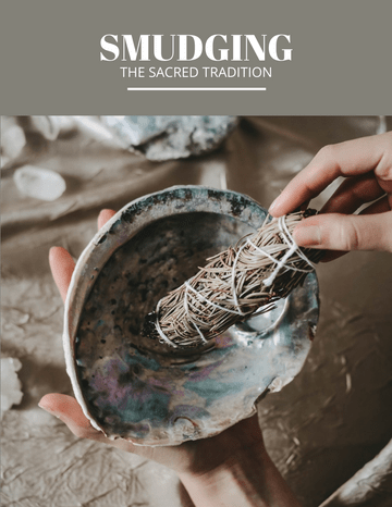 Booklet template: Smudging Tradition And History Booklet (Created by InfoART's marker)