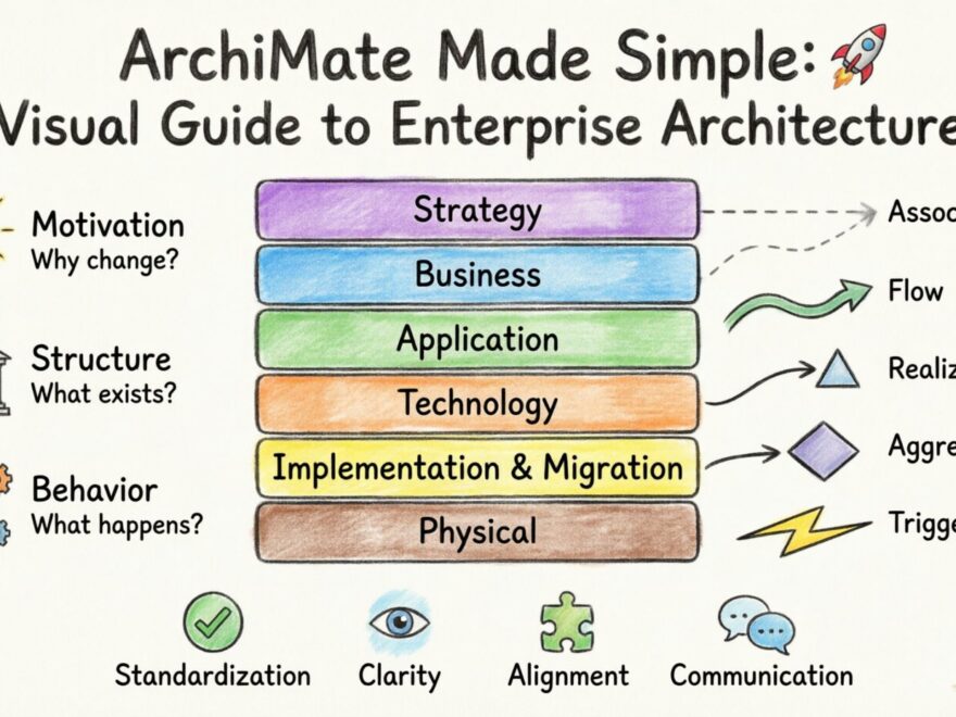 ArchiMate Dibuat Sederhana: Panduan Visual untuk Memodelkan Arsitektur Organisasi Anda