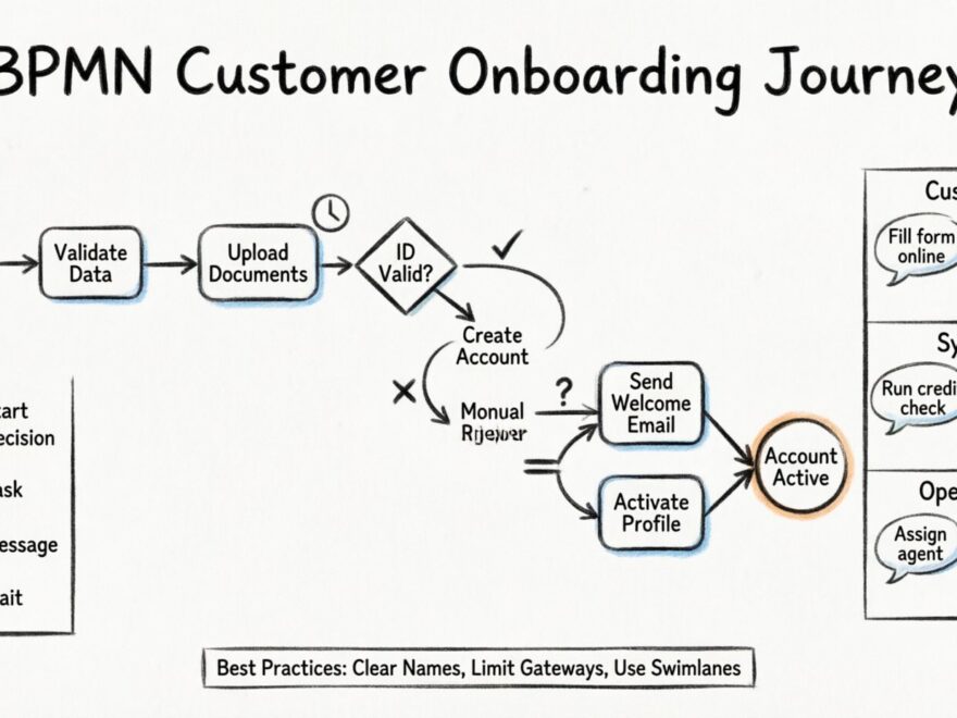 Panduan Langkah demi Langkah Model Proses Bisnis dan Notasi: Memodelkan Perjalanan Onboarding Pelanggan dari Awal hingga Akhir