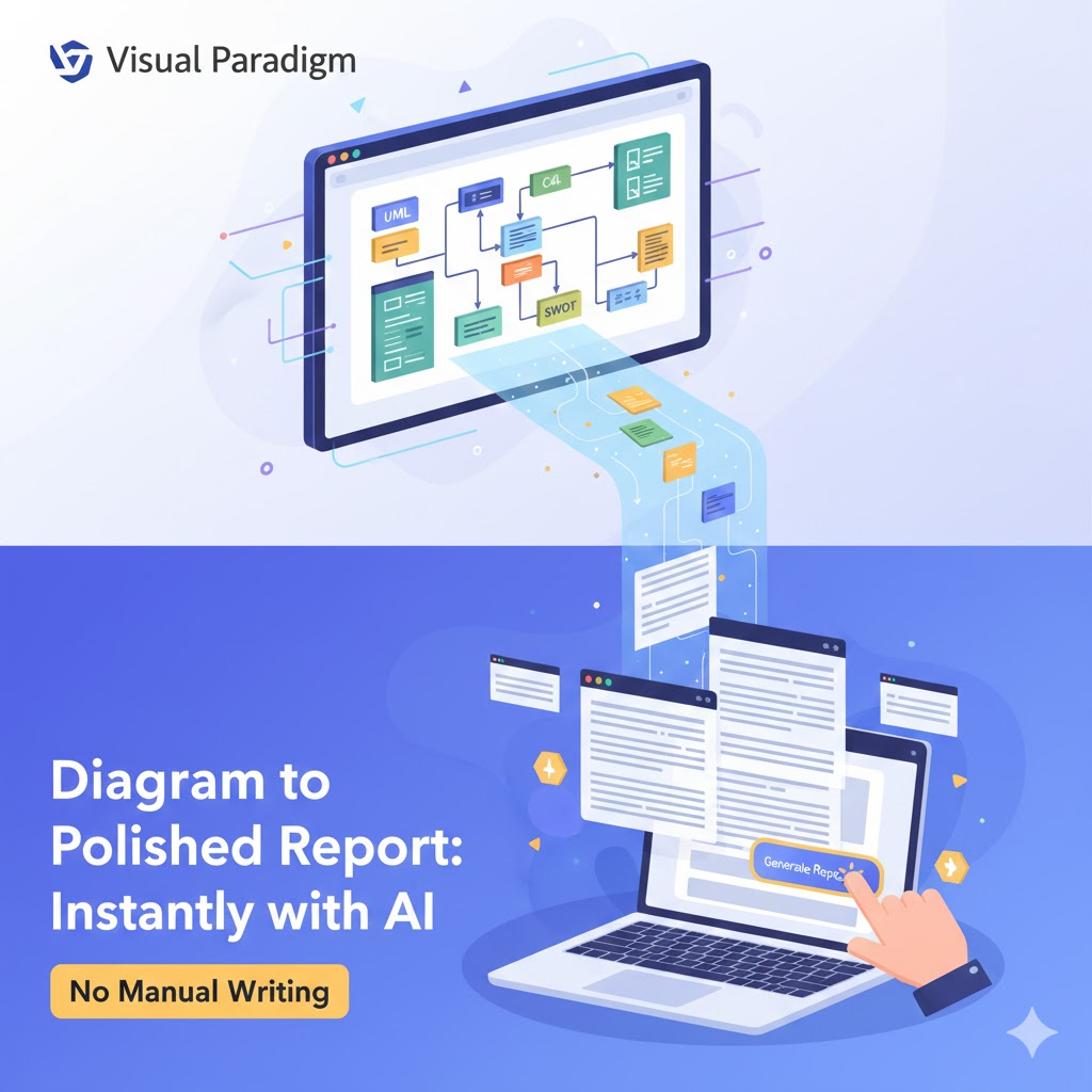 How to Generate Professional Written Reports from Diagrams Using Visual Paradigm’s AI Chatbot