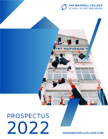 小冊子テンプレート：Advertising Program College Prospectus（InfoARTのマーカーによって作成）