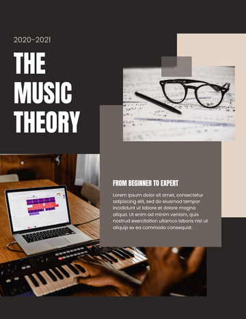 小冊子テンプレート：音楽理論小冊子（InfoARTのマーカーで作成）