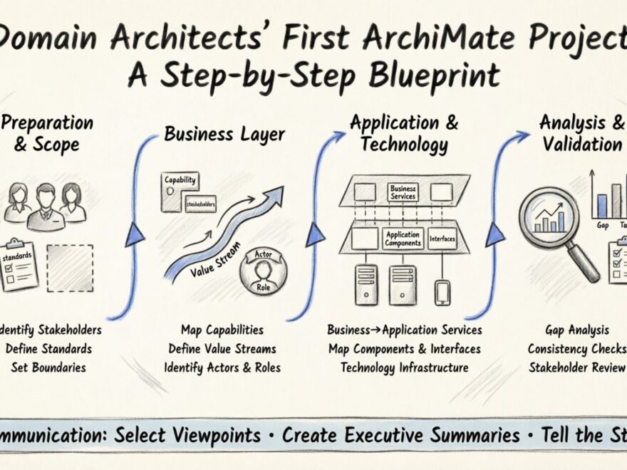 ドメインアーキテクトの最初のArchiMateプロジェクト：ステップバイステップのブループリント