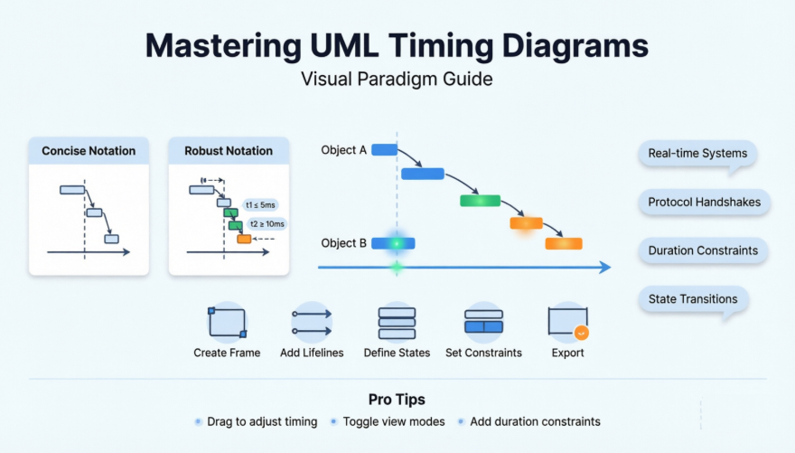UMLタイミング図の習得：リアルタイムシステムモデリングにおけるVisual Paradigmのアプローチの実践的レビュー