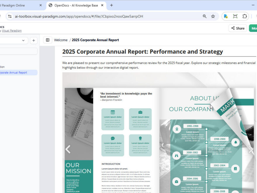 静的ドキュメントをインタラクティブな体験に変換：FlipbooksをOpenDocsに直接共有