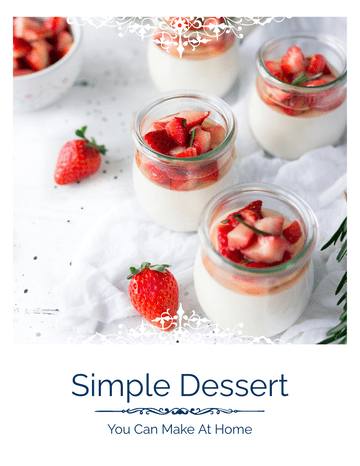 Booklet template: Dessert Booklet (Created by InfoART's marker)