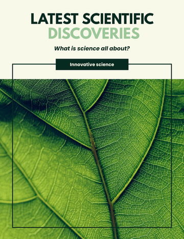 Booklet template: Latest Scientific Discoveries Booklet (Created by InfoART's marker)