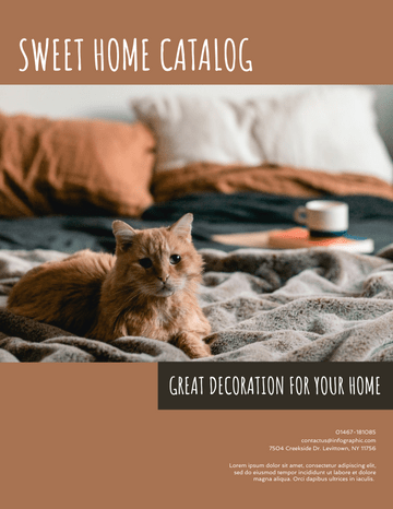 Booklet template: Sweet Home Catalog (Created by InfoART's marker)