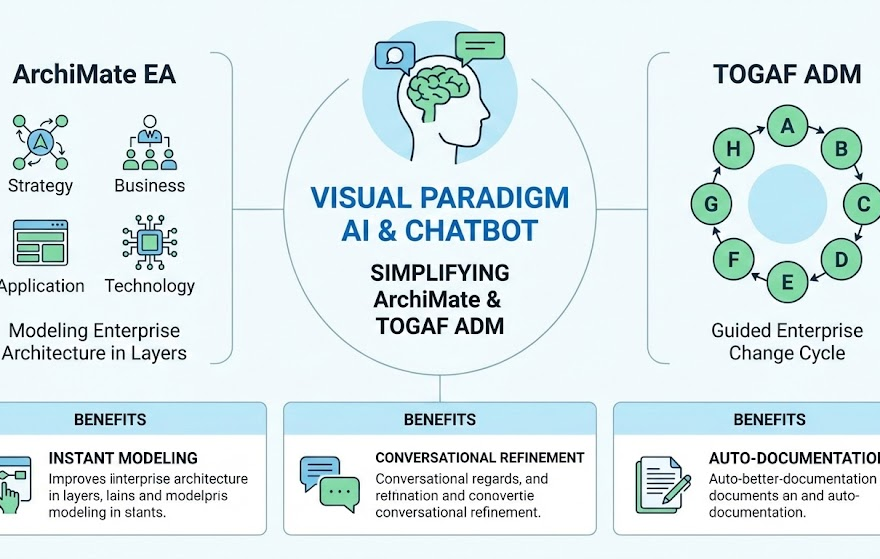 Co to jest generowanie diagramów ArchiMate za pomocą AI w Visual Paradigm?