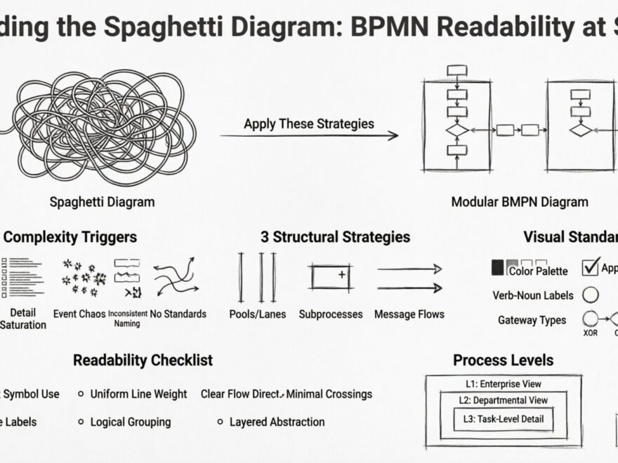 Evitando o “Diagrama de Espaguete”: Como manter o Modelo e Notação de Processos de Negócio legíveis em escala