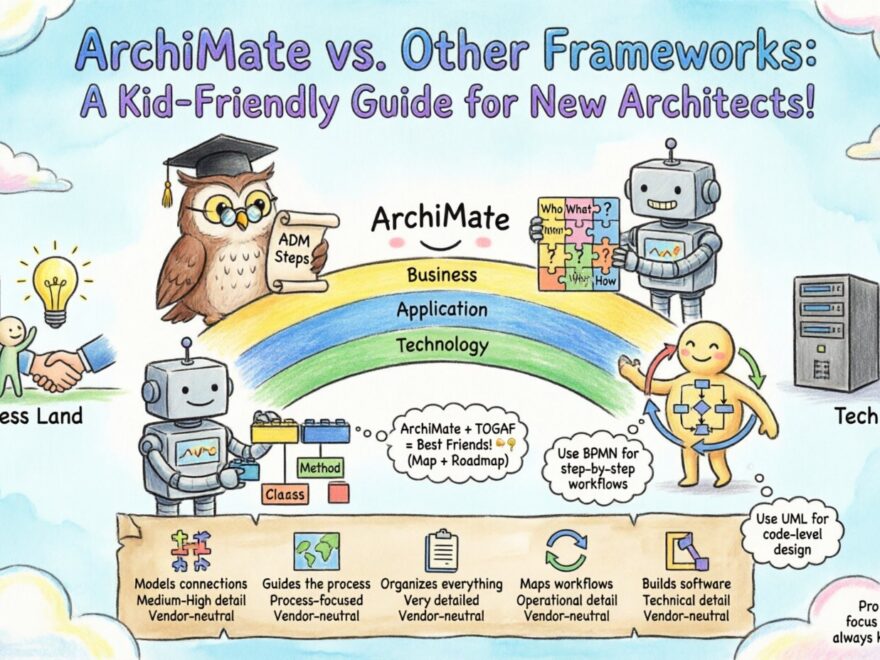 ArchiMate против других рамок: практическое сравнение для новых архитекторов