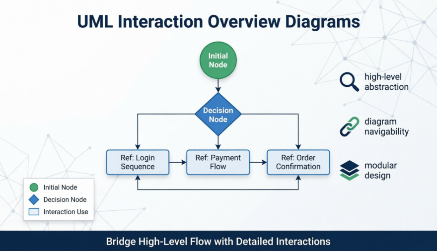 掌握UML互動概觀圖：實務導向的複雜系統流程視覺化指南
