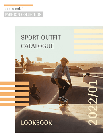 Booklet template: Skater Fashion Booklet (Created by InfoART's marker)