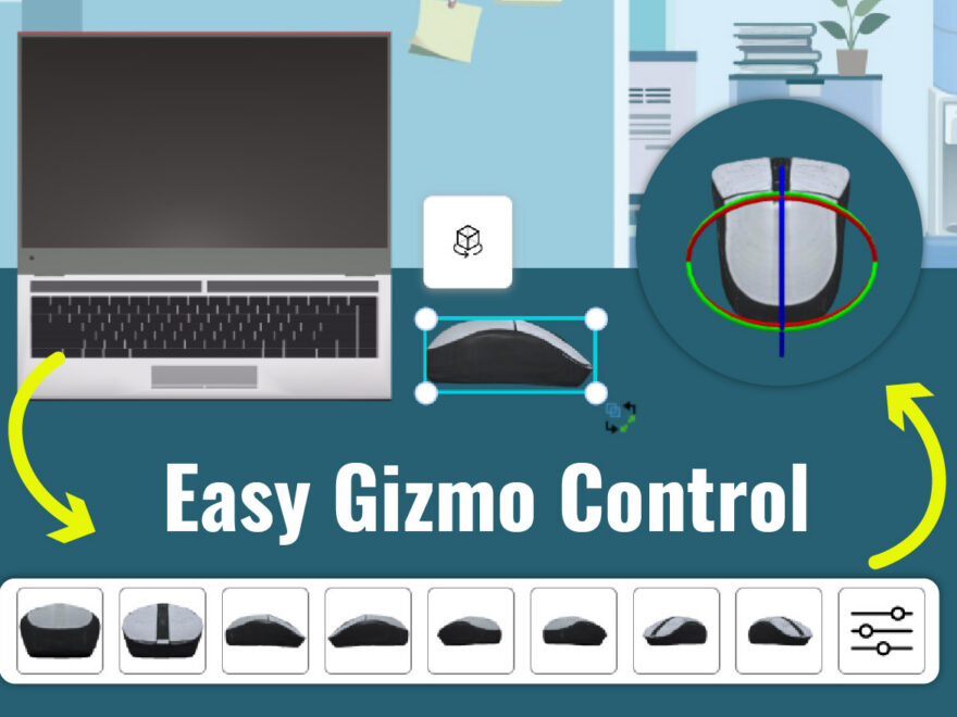 Thành thạo xoay 3D trong hoạt hình: Bí mật đằng sau công cụ Gizmo