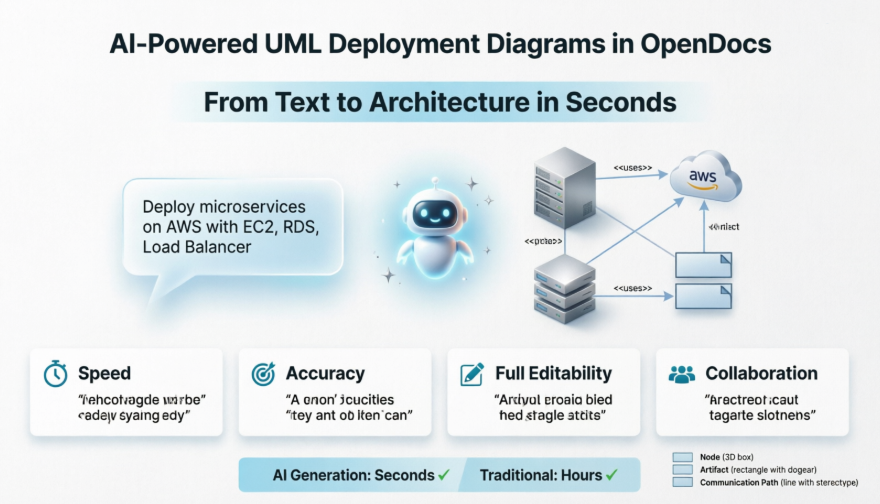 Bài đánh giá thực tế về công cụ sinh sơ đồ triển khai được hỗ trợ AI của Visual Paradigm trong OpenDocs