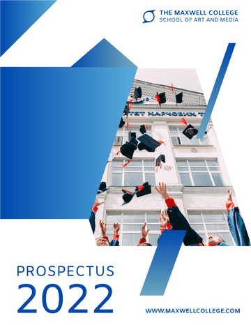 Booklet template: Advertising Program College Prospectus (Created by InfoART's marker)