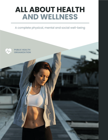 Booklet template: All About Health And Wellness Booklet (Created by InfoART's marker)