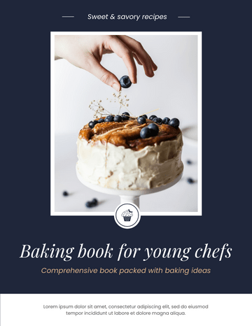 Booklet template: Baking Booklet For Young Chefs (Created by InfoART's marker)