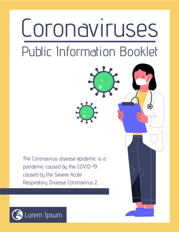 Modèle de livret : Livret d'information publique sur les coronavirus (créé par le marqueur d'InfoART)