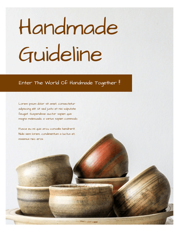 Booklet template: Handmade Guideline Booklet (Created by InfoART's marker)
