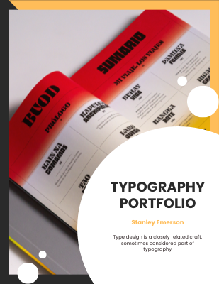 Online flipbook: Typography Portfolio