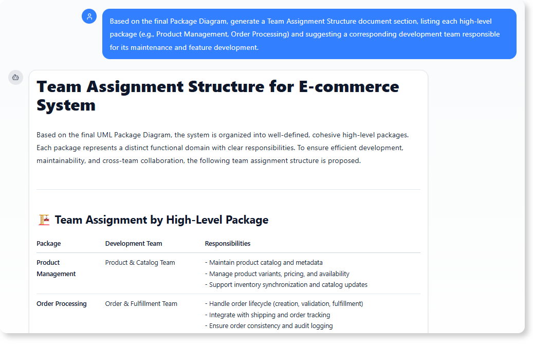 Generating the Team Assignment Structure