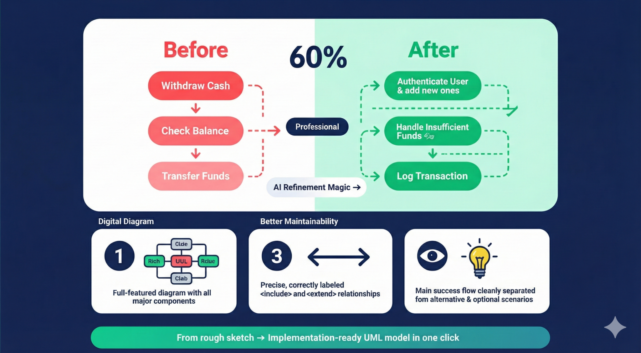 🔍 Tutorial: How to Use Visual Paradigm’s AI Use Case Diagram Refinement ...