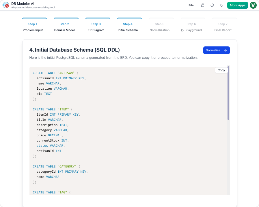 DB Modeler AI | AI-Powered Database Design Tool