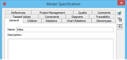 Model specification