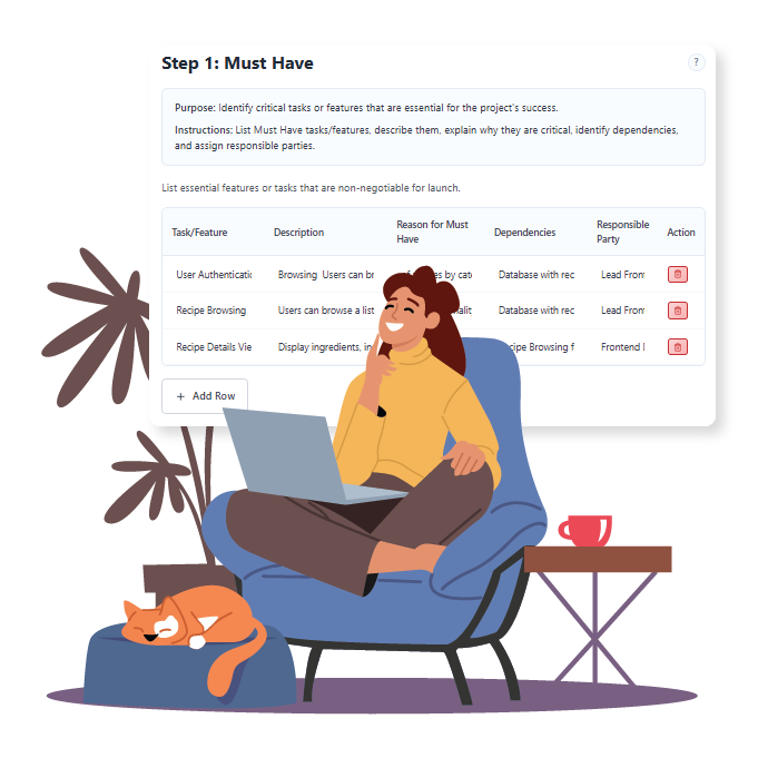 MoSCoW Prioritization Framework Tool
