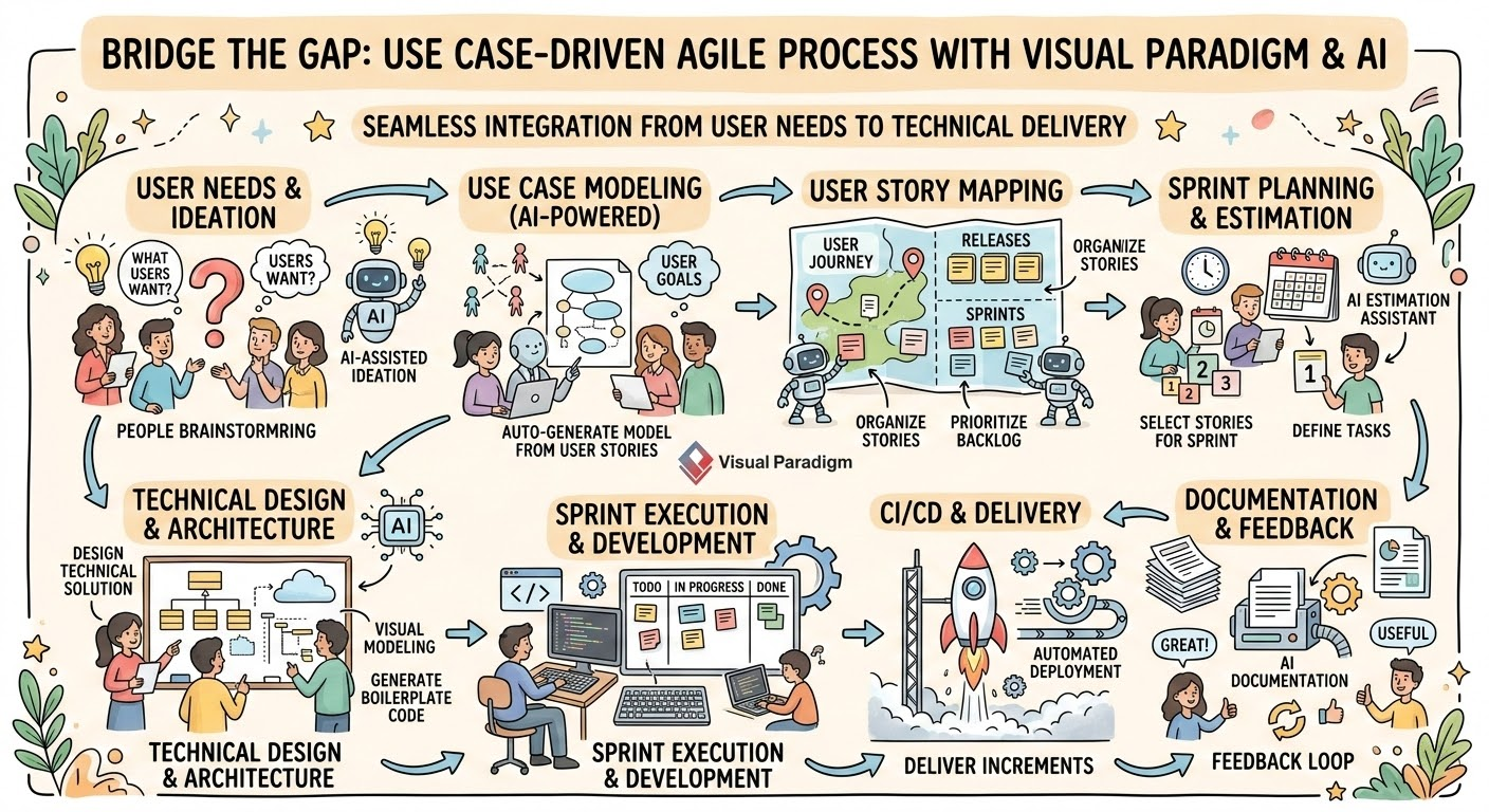Comprehensive Guide: Designing a Use Case-Driven Agile Process in Visual Paradigm with AI-Powered Automation