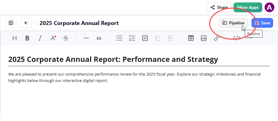 Pipeline Integration Workflow