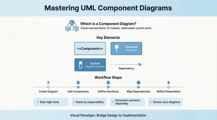 Mastering UML Component Diagrams: A Hands-On Review of Visual Paradigm’s Approach to System Architecture Modeling