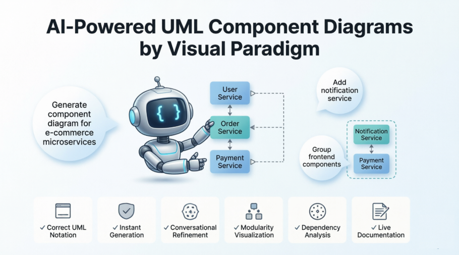 Hands-On Review of Visual Paradigm’s AI-Powered UML Component Diagrams