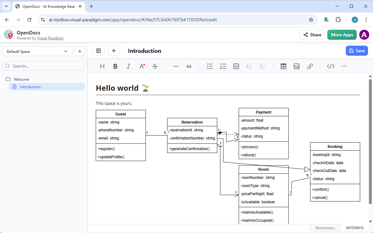 AI Class Diagram Generator | Visual Paradigm AI