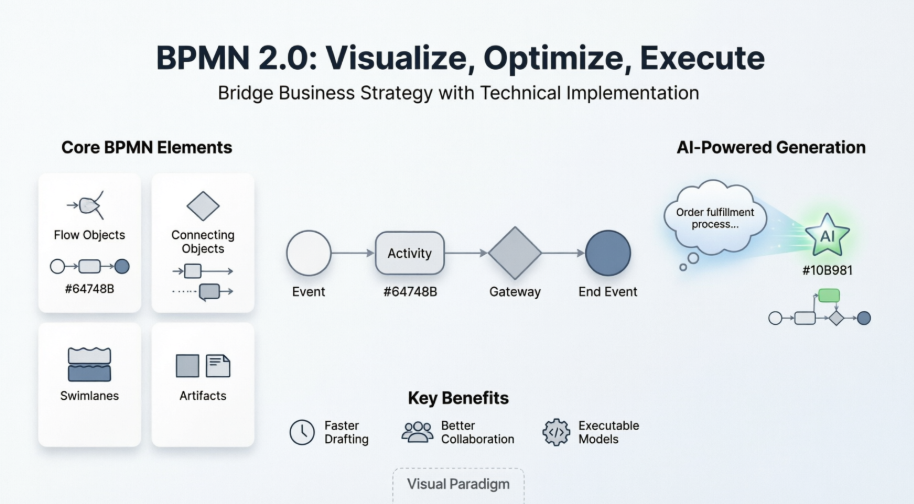 Mastering Business Process Modeling: BPMN 2.0 with Visual Paradigm’s AI-Powered Tools