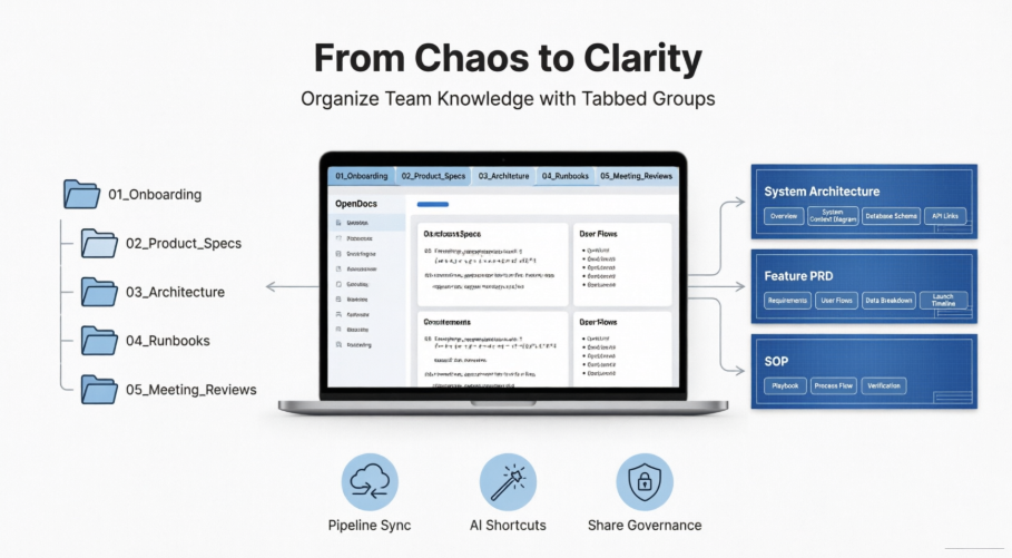Smarter Documentation with OpenDocs’ Tabbed Groups