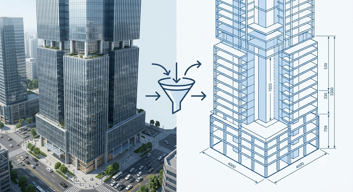 A model provides a simplified view that captures essential aspects while filtering out unnecessary complexity